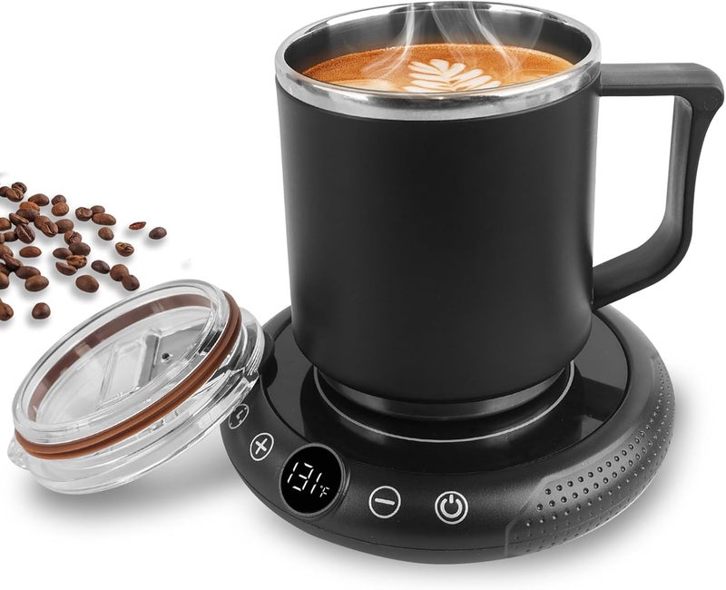EIHO Coffee Mug Warmer, Valentines Day Gifts for Her Wife Girlfriend Daughter Him, Electric Cup Warmer for Desk, Candle Warmer Plate 8-Temp Setting & 1-12H Timer, Birthday Gifts for Women Men - Image 1